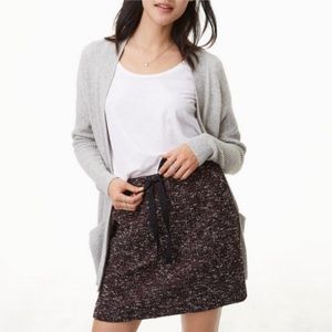 Loft Purple Tweed Skirt